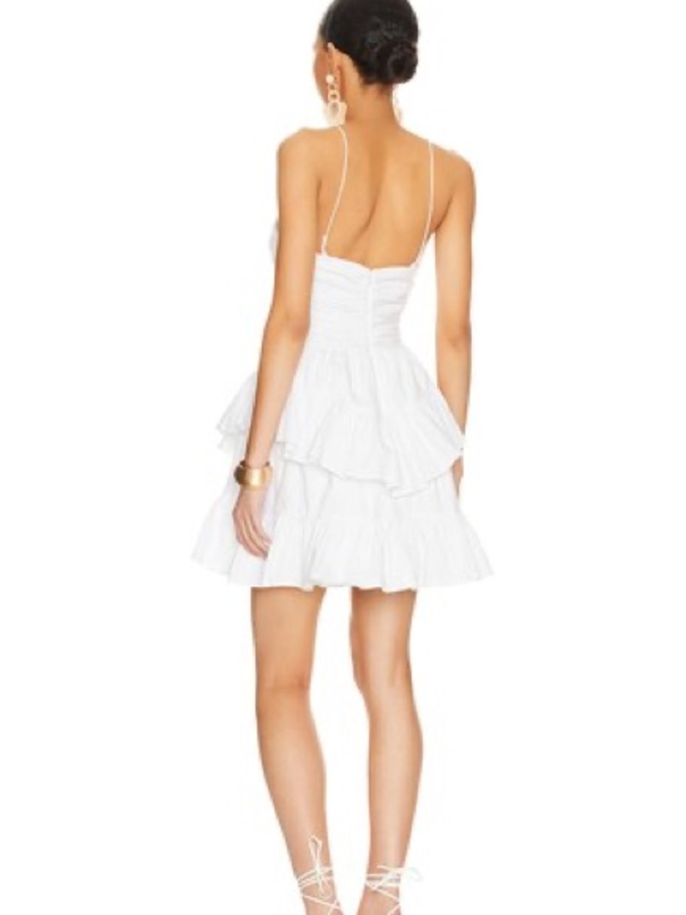 Lovers And Friends Rosalinda Mini Dress White Puff Size Small S Revolve - Picture 13 of 13